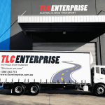 TLC Enterprise transport truck supporting medical freight and pharmaceutical logistics across Australia